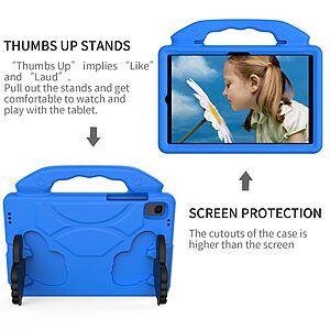 Θήκη με σχέδιο Thumbs Up Back Cover για Galaxy Tab A8 10.5" με EVA αφρώδες ενισχυμένη πλάτη για προστασία στα χτυπήματα και τις πτώσεις σε χρώμα μπλε - Image 4