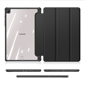 Θήκη Dux Ducis Toby Series Tri-Fold Flip Cover για Galaxy Tab S6 Lite / S6 Lite (2022) με ειδική θέση για πενάκι και διάφανη ενισχυμένη πλάτη σε χρώμα μαύρο - Image 3