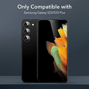 Προστατευτικός Φακός κάμερας ESR για Samsung Galaxy S23 / S23 Plus, Ανθεκτικός σε Γρατσουνιές - Image 3