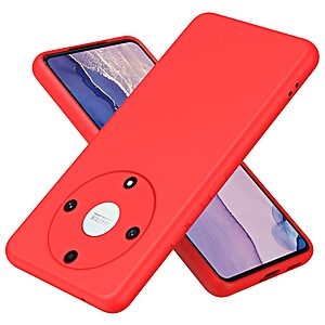 Θήκη Honor Magic5 Lite 5G OEM Ultra Thin Rubberized Premium Πλάτη TPU με εσωτερική επένδυση κόκκινο - Image 2