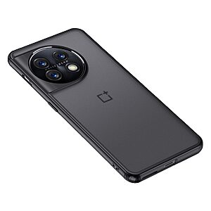 Θήκη OnePlus 11 5G OEM Silicone Sockproof V8 Anti-Slip Transparent Πλάτη TPU μαύρο / διάφανο