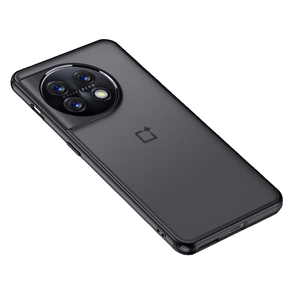 Θήκη OnePlus 11 5G OEM Silicone Sockproof V8 Anti-Slip Transparent Πλάτη TPU μαύρο / διάφανο