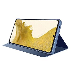 Θήκη Samsung Galaxy S23 Plus Mad Mask Mirror Surface Series Flip Window δερματίνη ασημί - Image 3