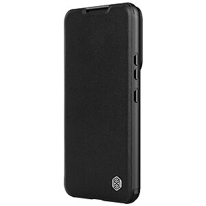 Θήκη Samsung Galaxy S23 Plus NiLLkin Qin Pro Series με προστασία για την κάμερα, Flip Wallet από σκληρό πλαστικό με ύφασμα και συνθετικό δέρμα μαύρο - Image 4