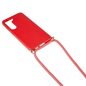 Θήκη Samsung Galaxy S23 Plus OEM Soft Silicone Sockproof πλάτη με κορδόνι από αντικραδασμικό TPU κόκκινο - Image 3