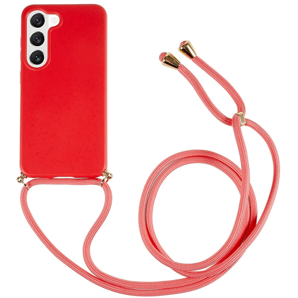 Θήκη Samsung Galaxy S23 Plus OEM Soft Silicone Sockproof πλάτη με κορδόνι από αντικραδασμικό TPU κόκκινο