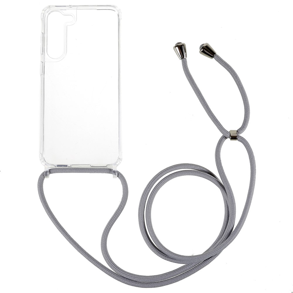 Θήκη Samsung Galaxy S23 Mad Mask Hybrid Sockproof Transparent V3 πλάτη με κορδόνι από αντικραδασμικό TPU γκρι Θήκη Samsung Galaxy S23 Mad Mask Hybrid Sockproof Transparent V3 πλάτη με κορδόνι από αντικραδασμικό TPU γκρι