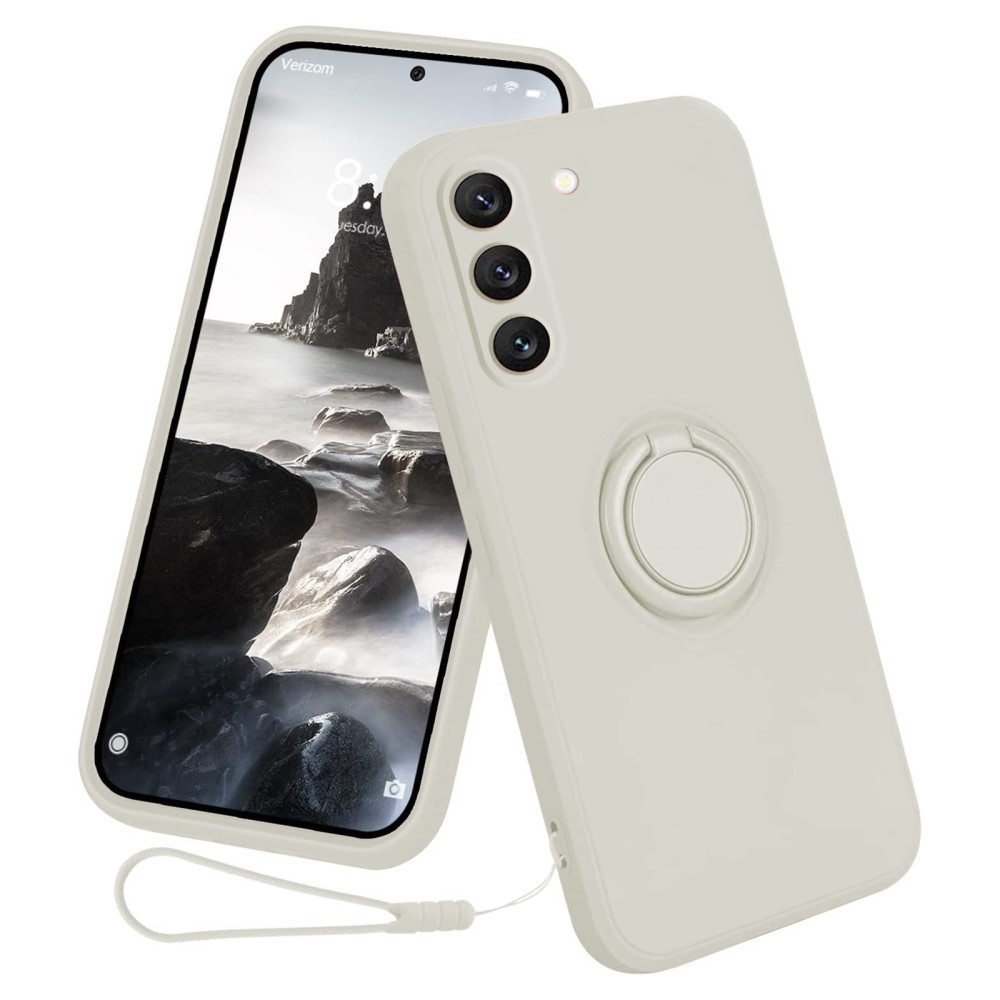 Θήκη Samsung Galaxy S23 OEM Ultra Thin Matte Premium Πλάτη με ημίσκληρο TPU και δαχτυλίδι στήριξης λευκό Θήκη Samsung Galaxy S23 OEM Ultra Thin Matte Premium Πλάτη με ημίσκληρο TPU και δαχτυλίδι στήριξης λευκό