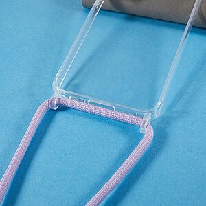 Θήκη Samsung Galaxy S23 Mad Mask Hybrid Sockproof Transparent V3 πλάτη με κορδόνι από αντικραδασμικό TPU μωβ - Image 3