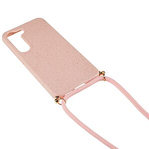 Θήκη Samsung Galaxy S23 OEM Soft Silicone Sockproof πλάτη με κορδόνι από αντικραδασμικό TPU ροζ - Image 3