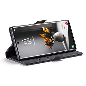 Θήκη Samsung Galaxy S23 Ultra CaseMe 013 Series Πορτοφόλι με βάση στήριξης, υποδοχές καρτών και μαγνητικό κούμπωμα από συνθετικό δέρμα και TPU μαύρο - Image 3