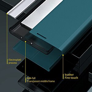 Θήκη Samsung Galaxy S23 Ultra New Design Leather Stand Cover από συνθετικό δέρμα πράσινο - Image 4