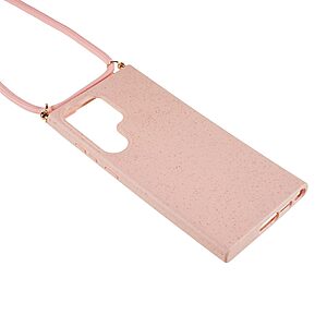 Θήκη Samsung Galaxy S23 Ultra OEM Soft Silicone Sockproof πλάτη με κορδόνι από αντικραδασμικό TPU ροζ - Image 3