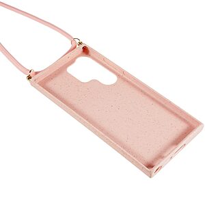 Θήκη Samsung Galaxy S23 Ultra OEM Soft Silicone Sockproof πλάτη με κορδόνι από αντικραδασμικό TPU ροζ - Image 4