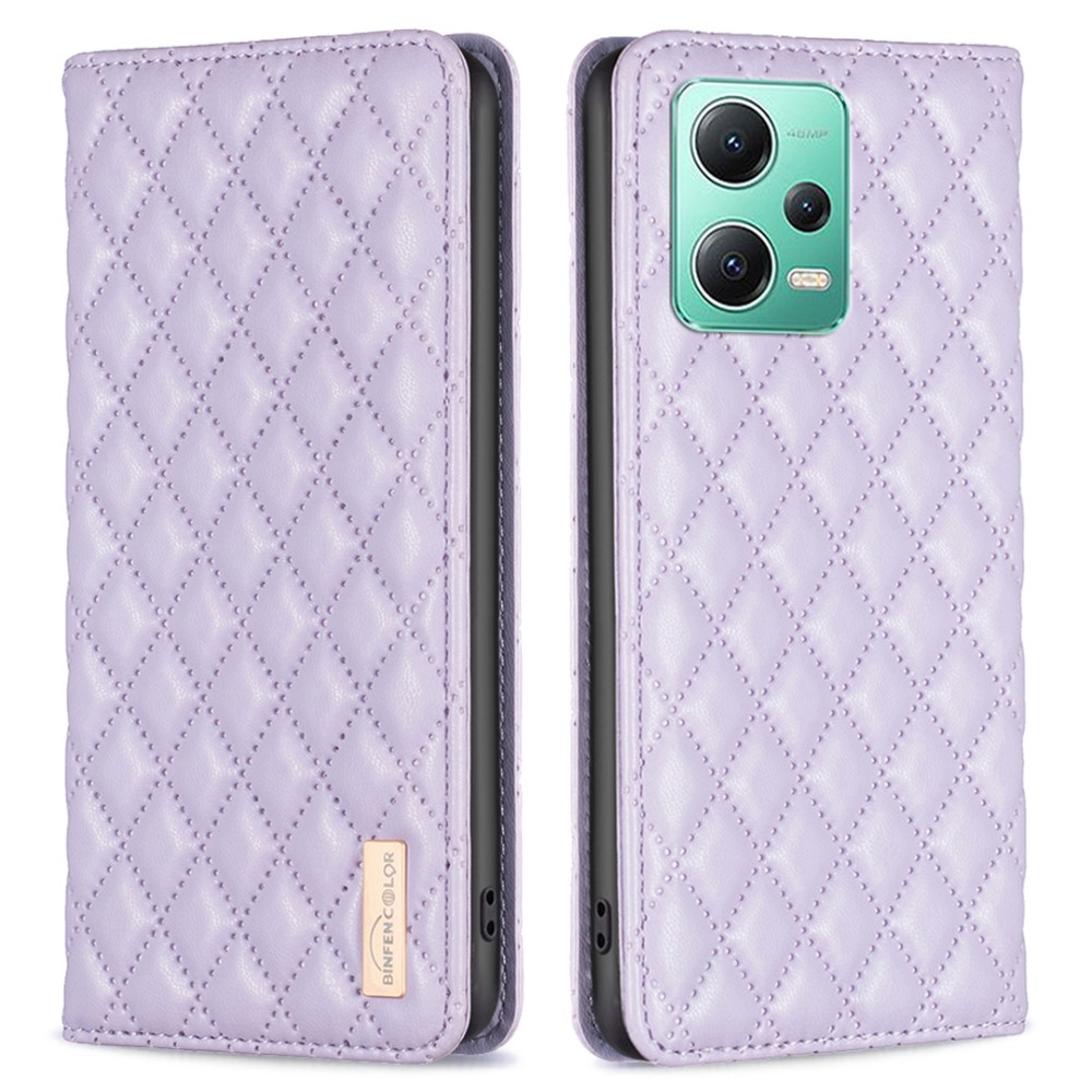 Θήκη Xiaomi Poco X5 5G BINFEN COLOR Rhombus Pattern Series με βάση στήριξης Θήκη Xiaomi Poco X5 5G BINFEN COLOR Rhombus Pattern Series με βάση στήριξης