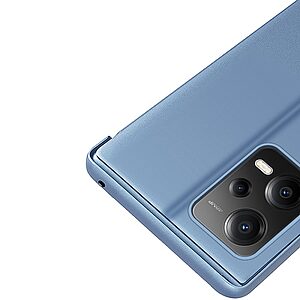 Θήκη Xiaomi Redmi Note 12 5G / Poco X5 5G Mad Mask Mirror Surface Series Flip Window δερματίνη ροζ - Image 4
