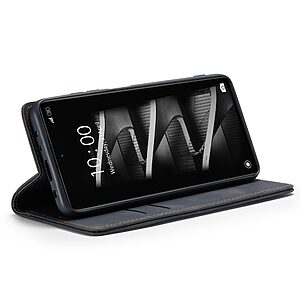 Θήκη Xiaomi Redmi Note 12 Pro 5G / Poco X5 Pro 5G CaseMe 013 Series Πορτοφόλι με βάση στήριξης, υποδοχές καρτών και μαγνητικό κούμπωμα από συνθετικό δέρμα και TPU μαύρο - Image 3