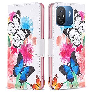 Θήκη Xiaomi Redmi 12C OEM Vivid Butterflies με βάση στήριξης