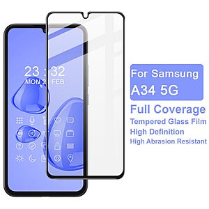 Αντιχαρακτικό γυαλί IMAK Pro+ Series AB για Samsung Galaxy A34 5G πλήρους κάλυψης Full Coverage Tempered Glass 9H - Image 3