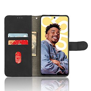 υποδοχές καρτών και μαγνητικό κούμπωμα μαύρο