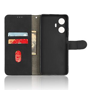 Θήκη Realme C55 OEM Leather Skin touch Feeling με βάση στήριξης, υποδοχές καρτών και μαγνητικό κούμπωμα μαύρο - Image 5