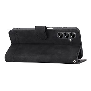 υποδοχή καρτών και μαγνητικό κούμπωμα Flip Wallet από συνθετικό δέρμα και εσωτερικό TPU μαύρο