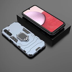 Θήκη Samsung Galaxy A14 4G / 5G Mad Mask Πλάτη Thin Armor με Μαγνητικό δαχτυλίδι και Βάση στήριξης TPU μπλε - Image 5