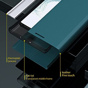 Θήκη Samsung Galaxy A34 5G New Design Leather Stand Cover από συνθετικό δέρμα μπλε σκούρο - Image 4