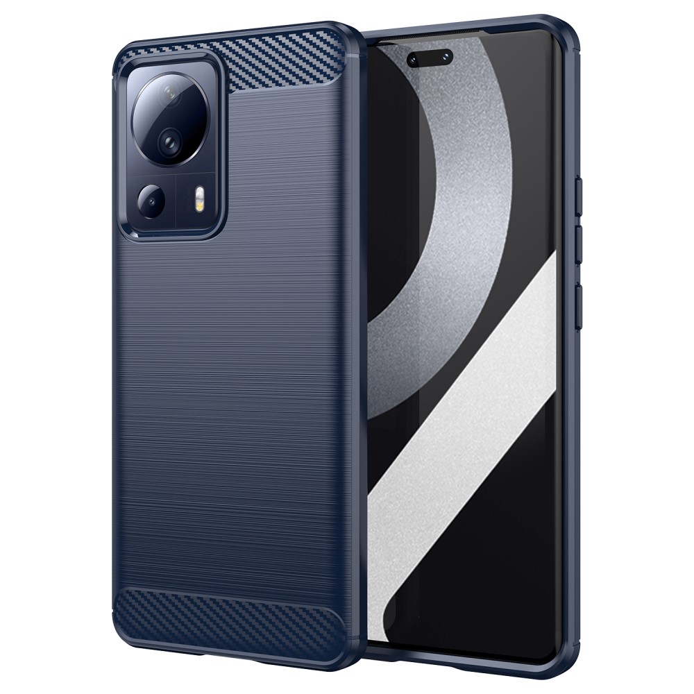 Θήκη Xiaomi 13 Lite 5G Mad Mask Brushed TPU Carbon Πλάτη μπλε