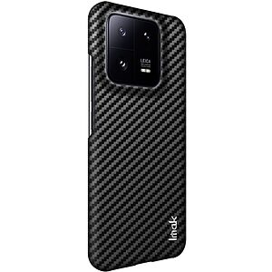 Θήκη Xiaomi 13 Pro 5G IMAK Ruiyi Series με υφή Carbon Fiber από συνθετικό δέρμα και σκληρό πλαστικό μαύρο - Image 3