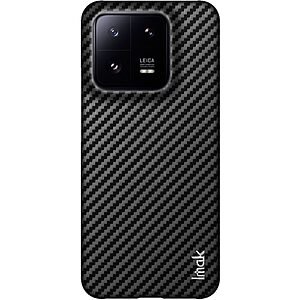 Θήκη Xiaomi 13 Pro 5G IMAK Ruiyi Series με υφή Carbon Fiber από συνθετικό δέρμα και σκληρό πλαστικό μαύρο