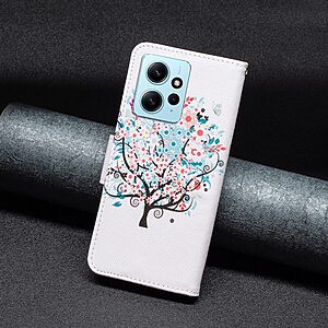 Θήκη Xiaomi Redmi Note 12 4G OEM Flowered Tree με βάση στήριξης, υποδοχές καρτών και μαγνητικό κούμπωμα Flip Wallet από συνθετικό δέρμα και TPU - Image 5