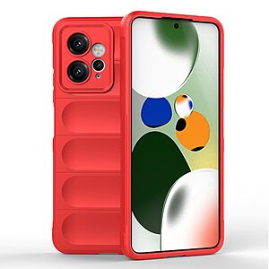 Θήκη Xiaomi Redmi Note 12 4G Mad Mask Rugged Armor από σκληρό Premium TPU κόκκινο