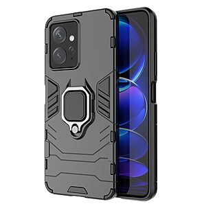 Θήκη Xiaomi Redmi Note 12 4G Mad Mask Πλάτη Thin Armor με Μαγνητικό δαχτυλίδι και Βάση στήριξης TPU μαύρο
