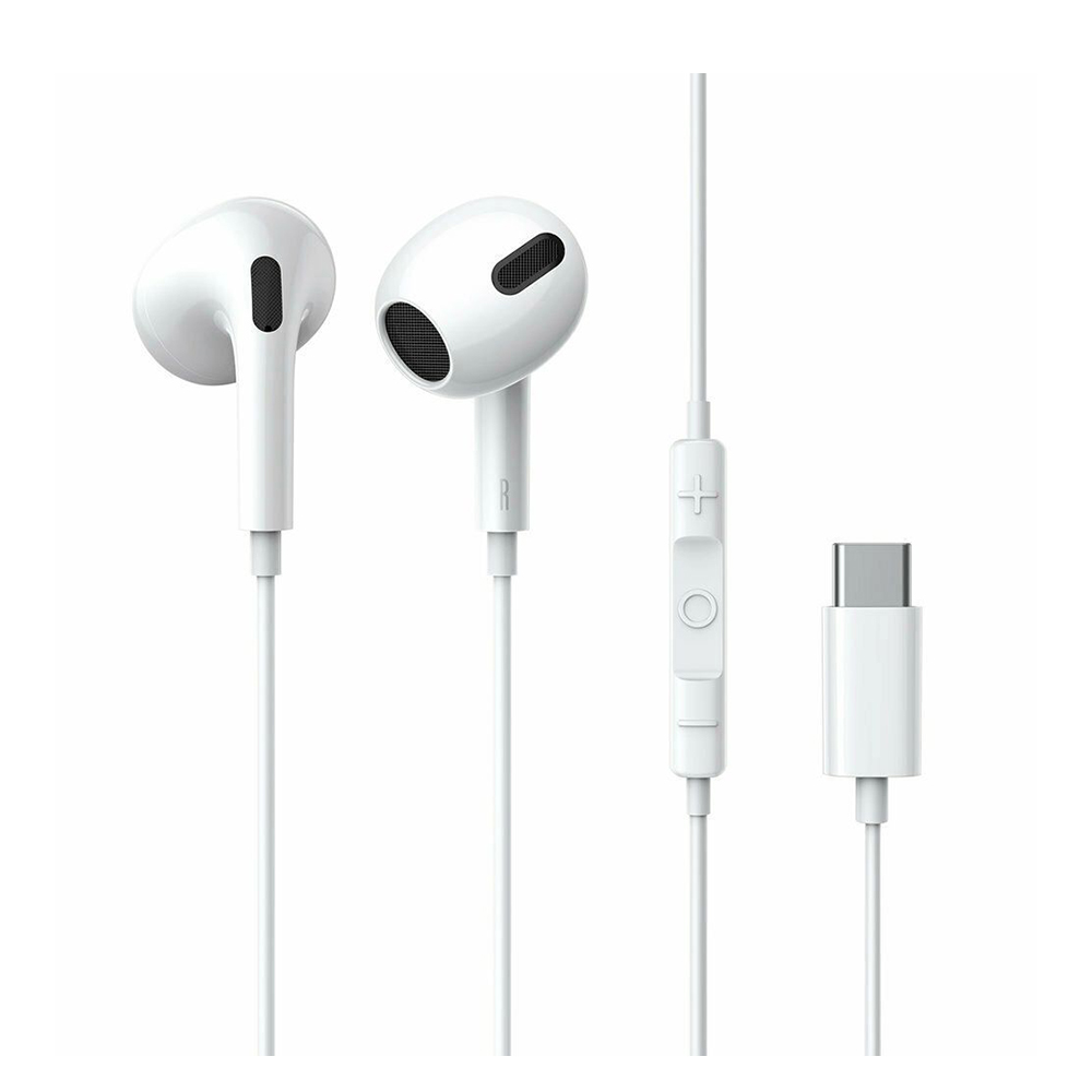 Ακουστικά Baseus Encok C17 In-ear Handsfree με USB-C (NGCR010002) λευκό