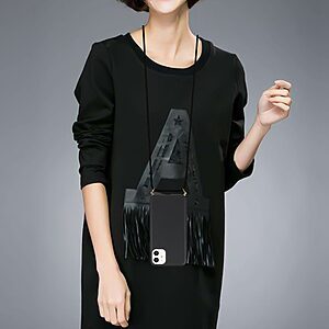 Θήκη iPhone 11 OEM Soft Silicone Sockproof πλάτη με κορδόνι από αντικραδασμικό TPU μαύρο - Image 4