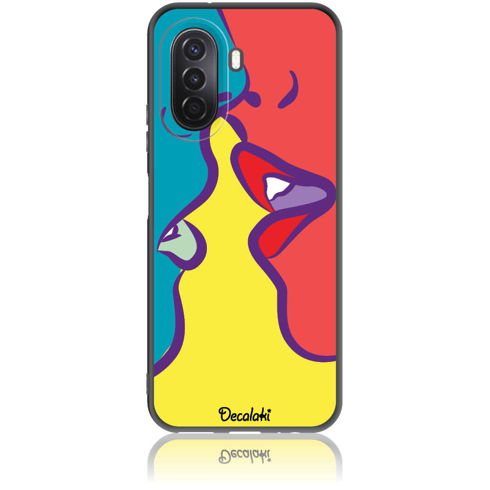 Θήκη για Huawei Nova Y70 Pop Art Kiss - Soft TPU