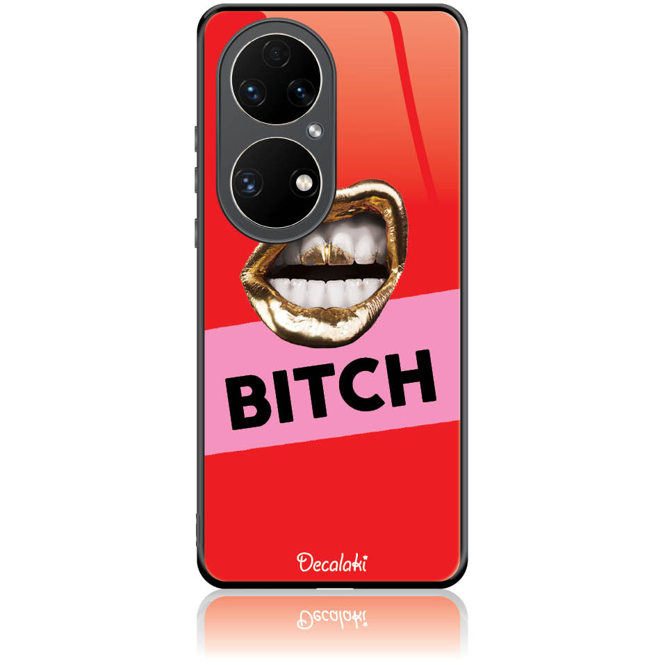 Θήκη για Huawei P50 Pro BITCH - Tempered Glass