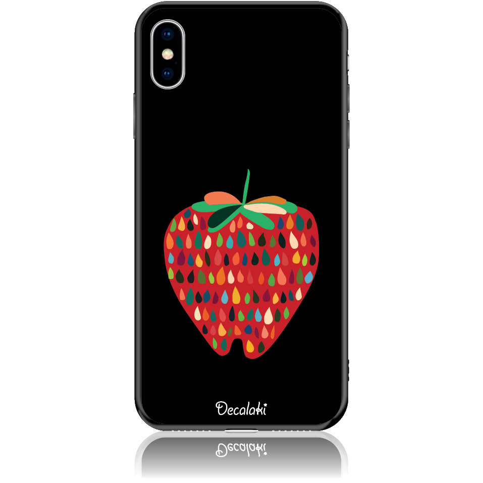 Θήκη για iPhone XS Max Unbite Strawberry Passion - Soft TPU