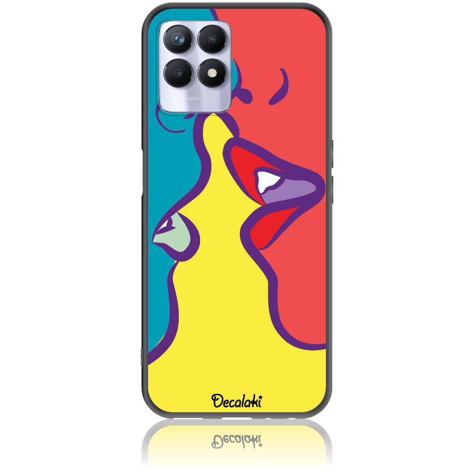 Θήκη για Realme 8i Pop Art Kiss - Soft TPU