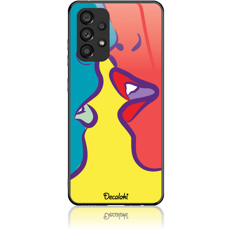 Θήκη για Samsung Galaxy A53 5G Pop Art Kiss - Tempered Glass