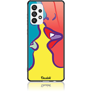 Θήκη για Samsung Galaxy A73 5G Pop Art Kiss - Tempered Glass