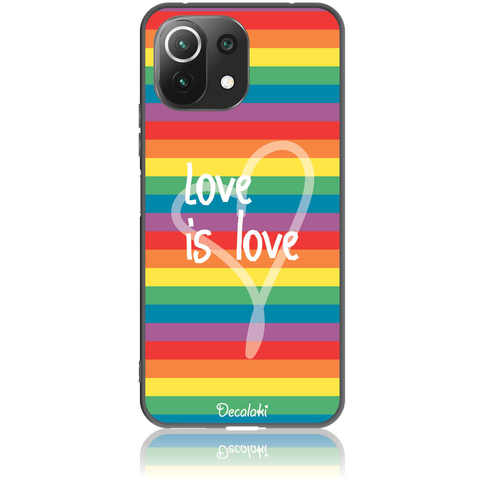 Θήκη για Xiaomi Mi 11 Lite Love is Love - Soft TPU Θήκη για Xiaomi Mi 11 Lite Love is Love - Soft TPU
