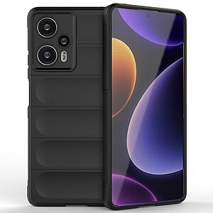 Θήκη Xiaomi Poco F5 5G Mad Mask Rugged Armor από σκληρό Premium TPU μαύρο