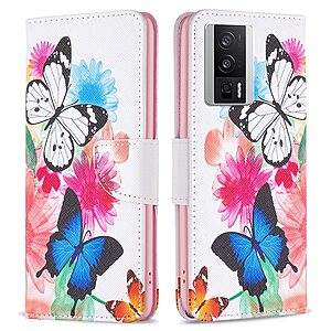 Θήκη Xiaomi Poco F5 Pro 5G OEM Vivid Butterflies με βάση στήριξης