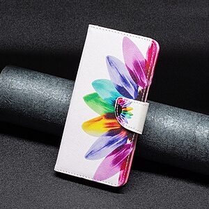 Θήκη Xiaomi Poco F5 Pro 5G OEM Colorful Petals με βάση στήριξης, υποδοχές καρτών και μαγνητικό κούμπωμα Flip Wallet από συνθετικό δέρμα και TPU - Image 4