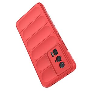 Θήκη Xiaomi Poco F5 Pro 5G Mad Mask Rugged Armor από σκληρό Premium TPU κόκκινο - Image 3