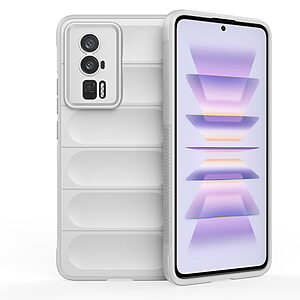 Θήκη Xiaomi Poco F5 Pro 5G Mad Mask Rugged Armor από σκληρό Premium TPU λεύκο