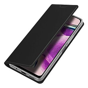 Θήκη Xiaomi Redmi Note 12S DUX DUCIS Skin Pro Series με βάση στήριξης, υποδοχή καρτών και μαγνητικό κούμπωμα Flip Wallet από συνθετικό δέρμα και TPU μαύρο - Image 4