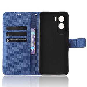Θήκη Honor 90 Lite 5G Mad Mask Leather Wallet Case Series 3 με βάση στήριξης, υποδοχές καρτών και μαγνητικό κούμπωμα Flip Wallet από συνθετικό δέρμα μπλε - Image 3